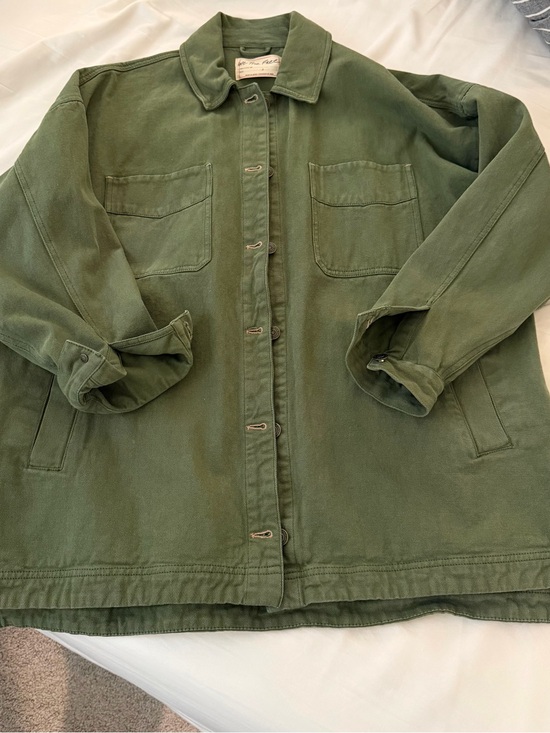 We The Free Jackets & Blazers - We The Free Olive Green Utility Jacket